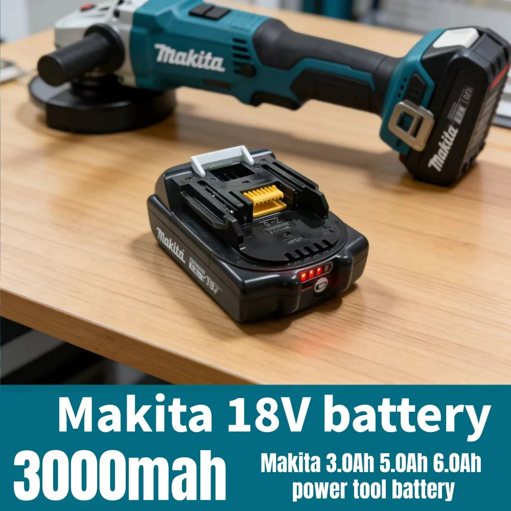 

Makita Original 18V 3.0Ah Battery BL1830B BL1850B BL1850 BL1840 BL1860 BL1815 Compatible Lithium Replacement Power Tool 3000mAh