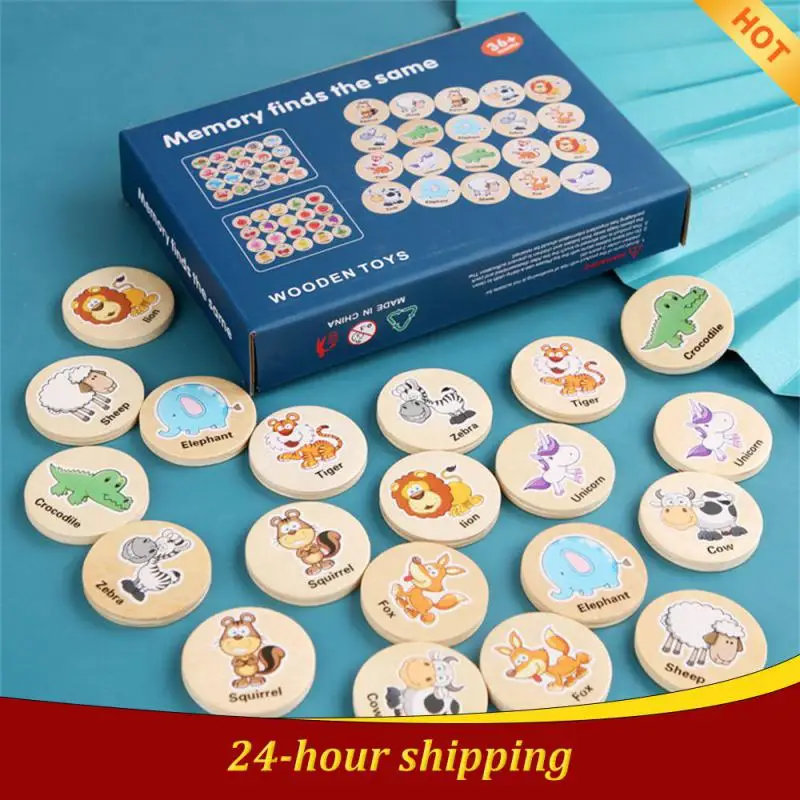 

Toys Cartoon Montessori Thinking Memory Education Hard Puzzle Wood Logic Playable Training Game Early Education Children