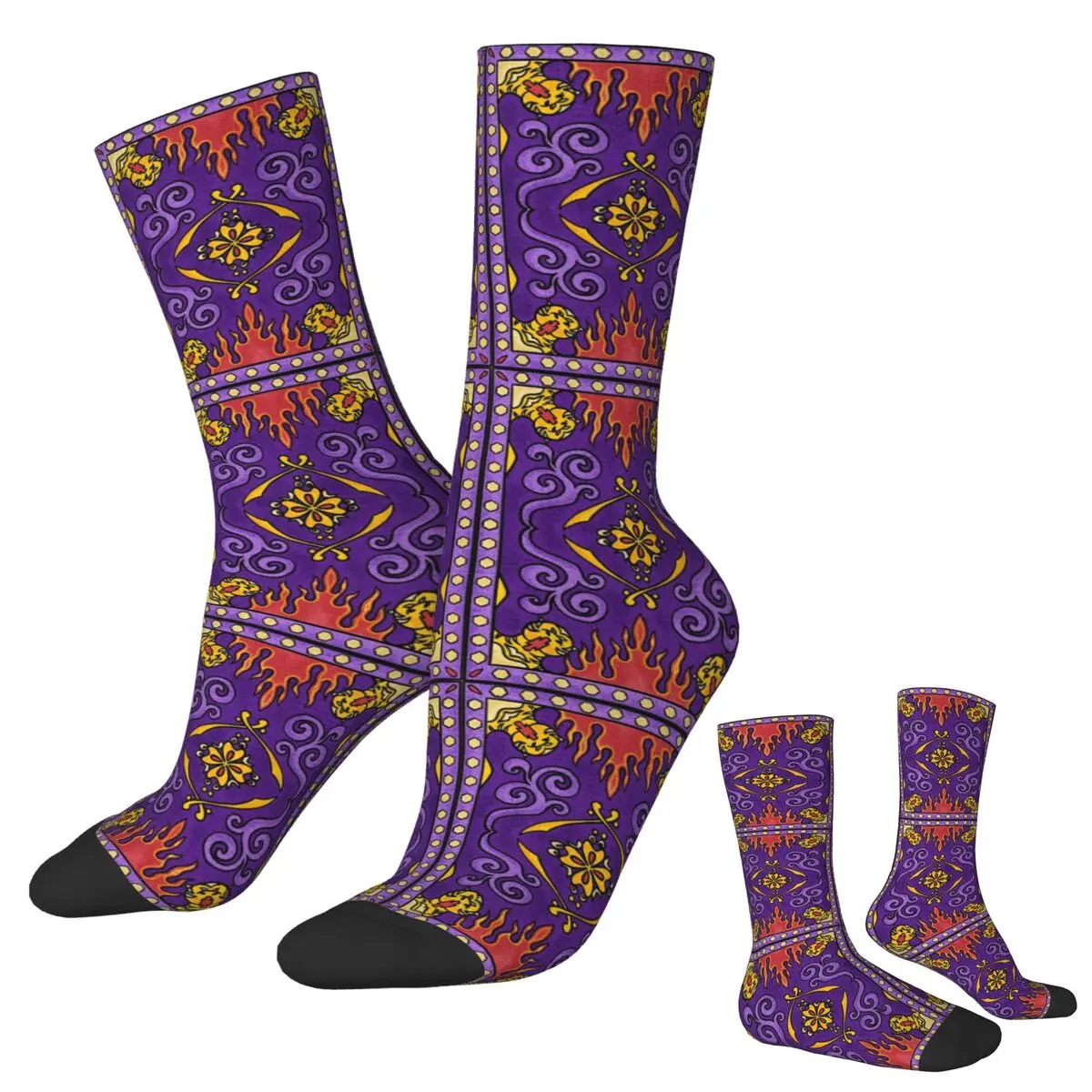 

Носки с волшебным ковром 1, супер мягкие чулки в стиле Харадзюку, всесезонные длинные носки, аксессуары для подарка на день рождения унисекс