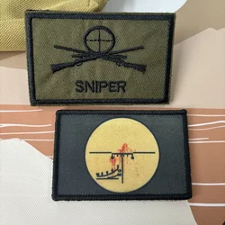 Russian PSO Dragonov Sniper Scope Tactical Printed Patches Military Sight Gun Morale Badge Hook&Loop Embroidery Combat Applique