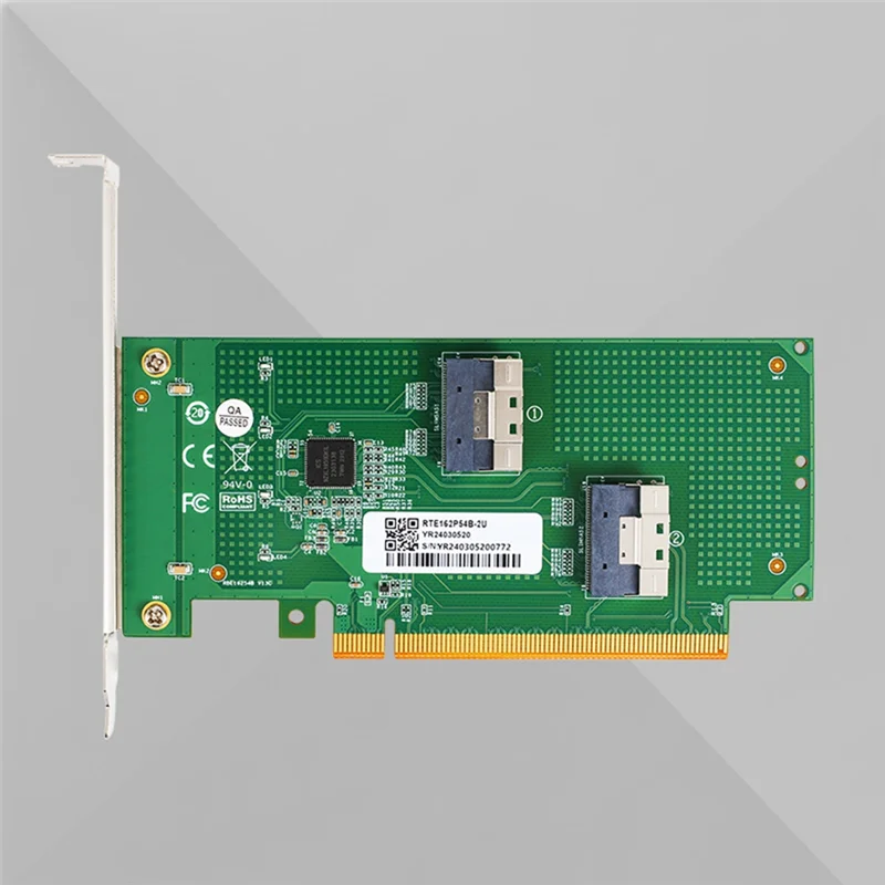 優れたデュアルチャネル-pcie-x16-から-2x-slimsas-sff-8654-8i-アダプタカード-xic-pe4165-pci40-拡張アダプタ