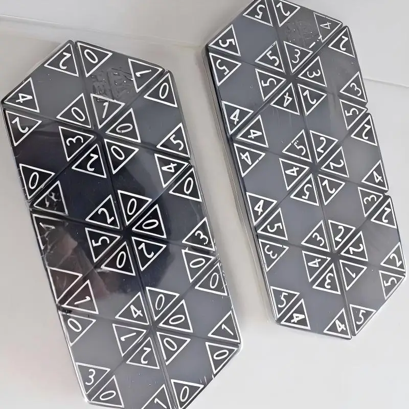 56Pcs Triangular Domino Game Set - Premium Melamine with Digital Cards. Casual Puzzle Toy for Family Entertainment. view 6