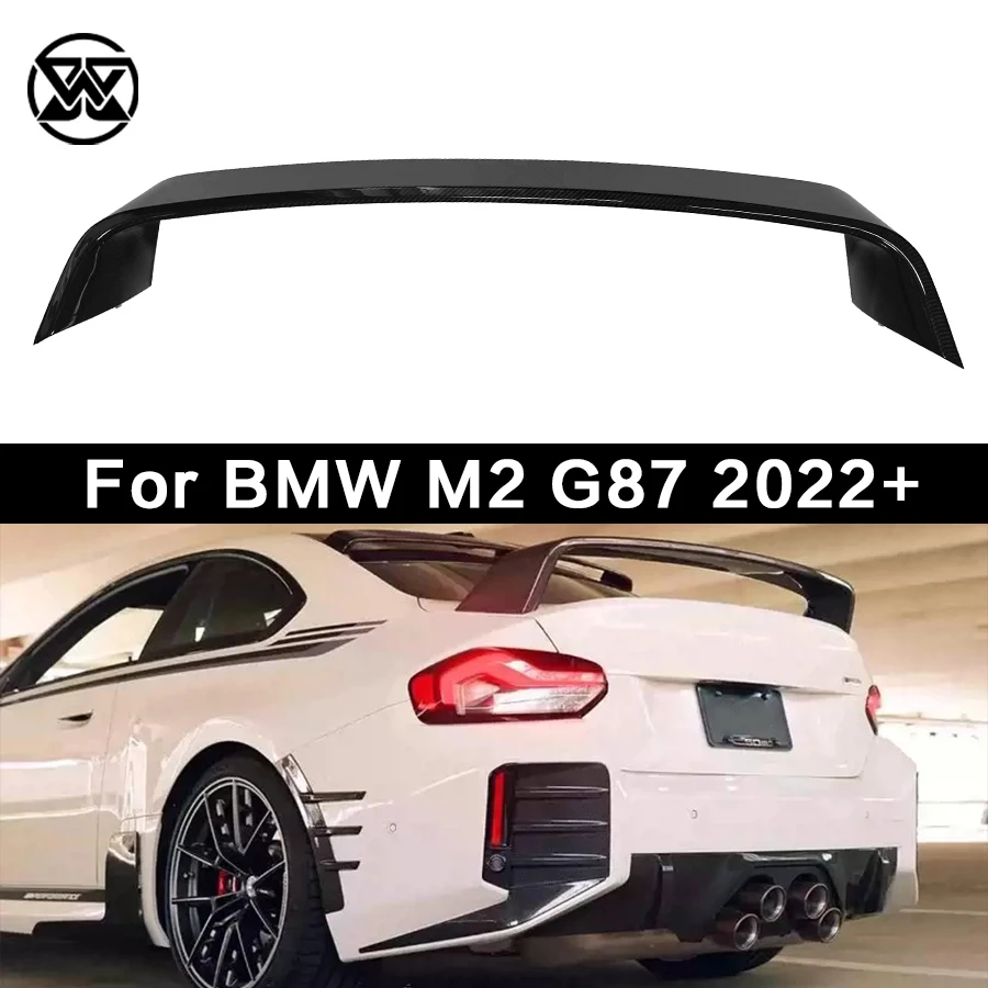 Rear Wing Parts Body Kit For BMW G87 M2 Coupe 2-Door 2023UP Dry Carbon Fibe M Style Car Rear Trunk Spoiler