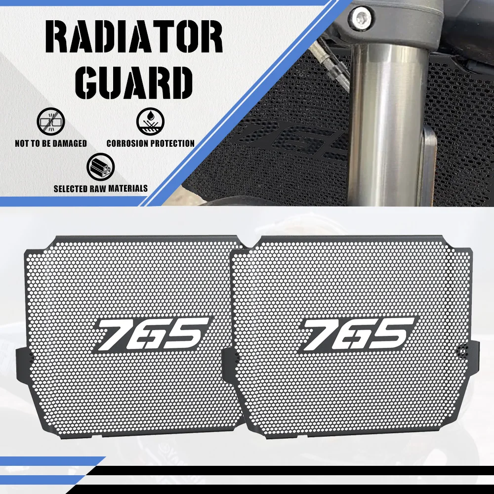 

2025 2026 Motorcycle CNC Radiator Grille Guard Cover Fuel Tank Protecion For Street Triple StreetTriple 765 R/RS Moto2 Edition