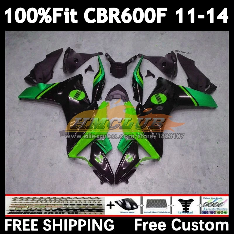 OEM Fairing For HONDA CBR 600 F 600F CBR600 F4i 54No.63 Green black CBR600F 11 12 13 14 CBR600F4i 2011 2012 2013 2014 Injection