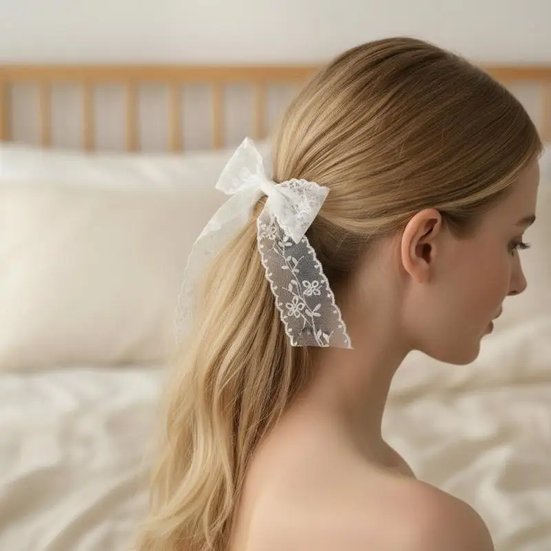 

White Silk Belt, Sweet Lace Belt For Women To Match Skirts And Jeans, Long Silk Scarf, Suitable For Daily Wear