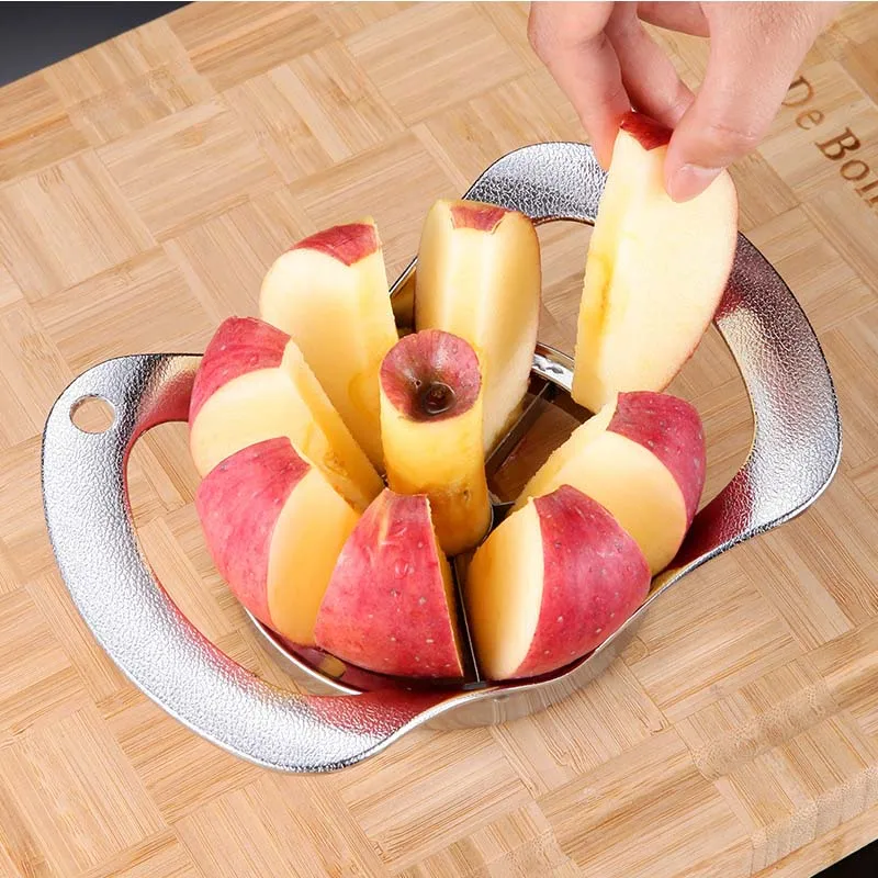 1pcs 304 Stainless Steel Apple Cutter Fruit Slicer Apple Corer Pear Cutters Knife Peeler Cut Tool Kitchen Accessories