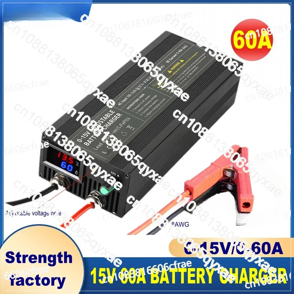 12v Battery Charge 60a 85A 14.6v Lifepo4 Charger 100A 40a  Car Fast Charge Lithium Battery Charger 12.6V  High Power Adapter