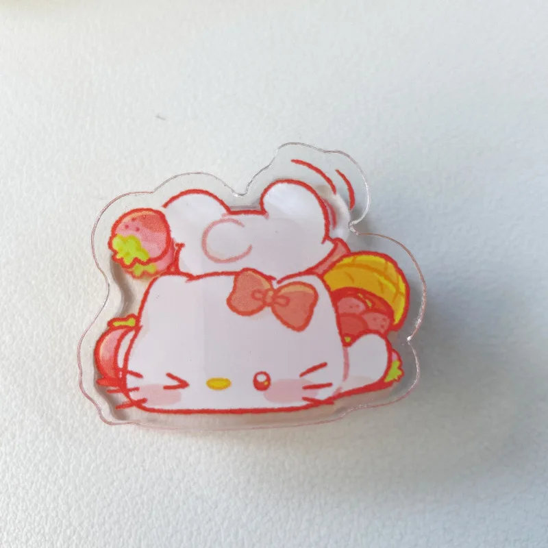 Kawali Sanrio klip Memo klip Pp Cinnamoroll Hello Kitty Kuromi dekorasi klip segel kreatif hadiah ulang tahun anak perempuan lucu