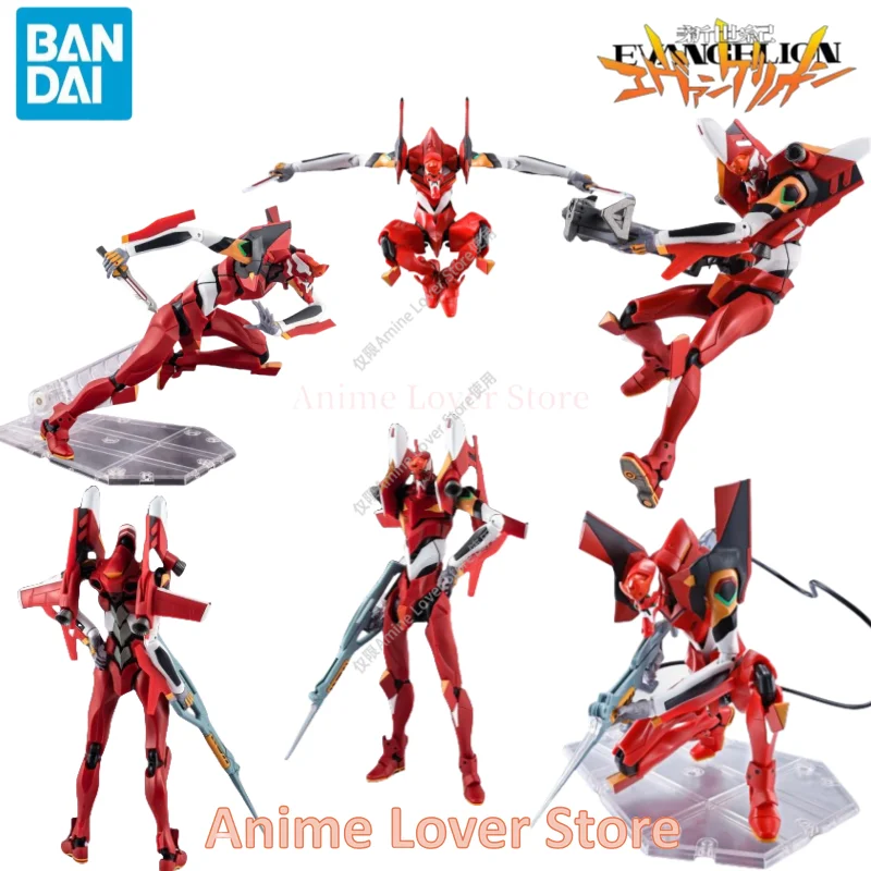 Oryginalna figurka Anime Bandai EVANGELION ROBOT SIDE przeguby EVA ruchome EVA-0-1-2-8 Model kolekcjonerski ozdoby