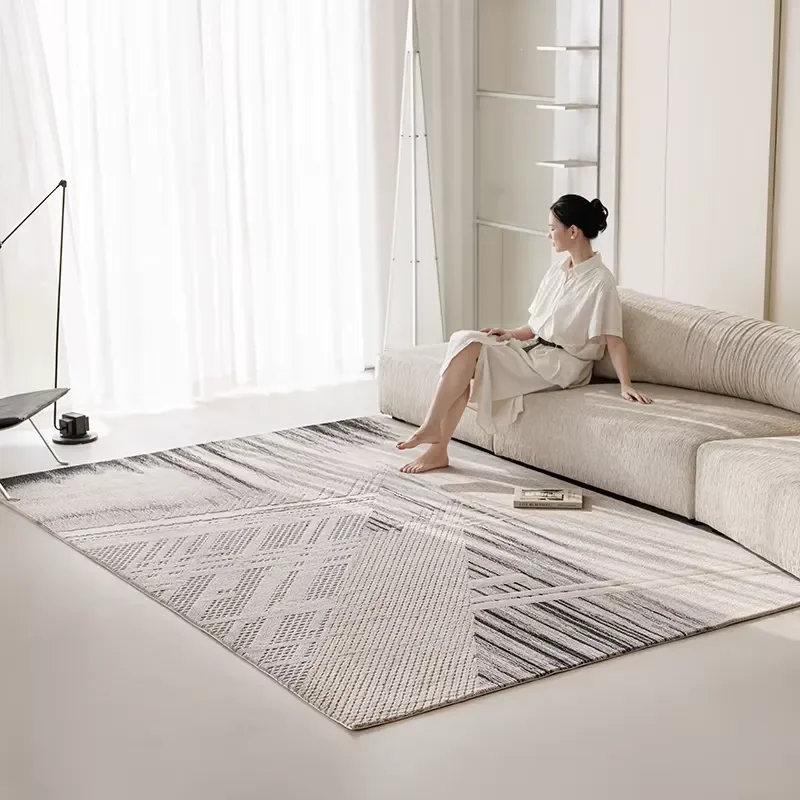 Manna 100% New Zealand Wool Carpet Living Room Bedroom Modern Art Abstract Geometry Style High Grade Hand Tufted Carpet and