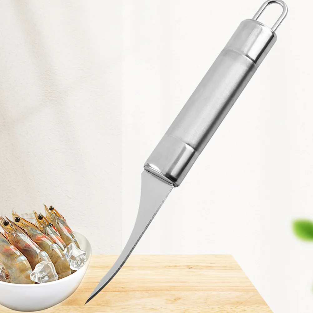 2 قطعة الفولاذ المقاوم للصدأ المحار صدم أداة عدم الانزلاق مقبض المأكولات البحرية القاطع المحار فتاحة الروبيان خط الأنظف #2
