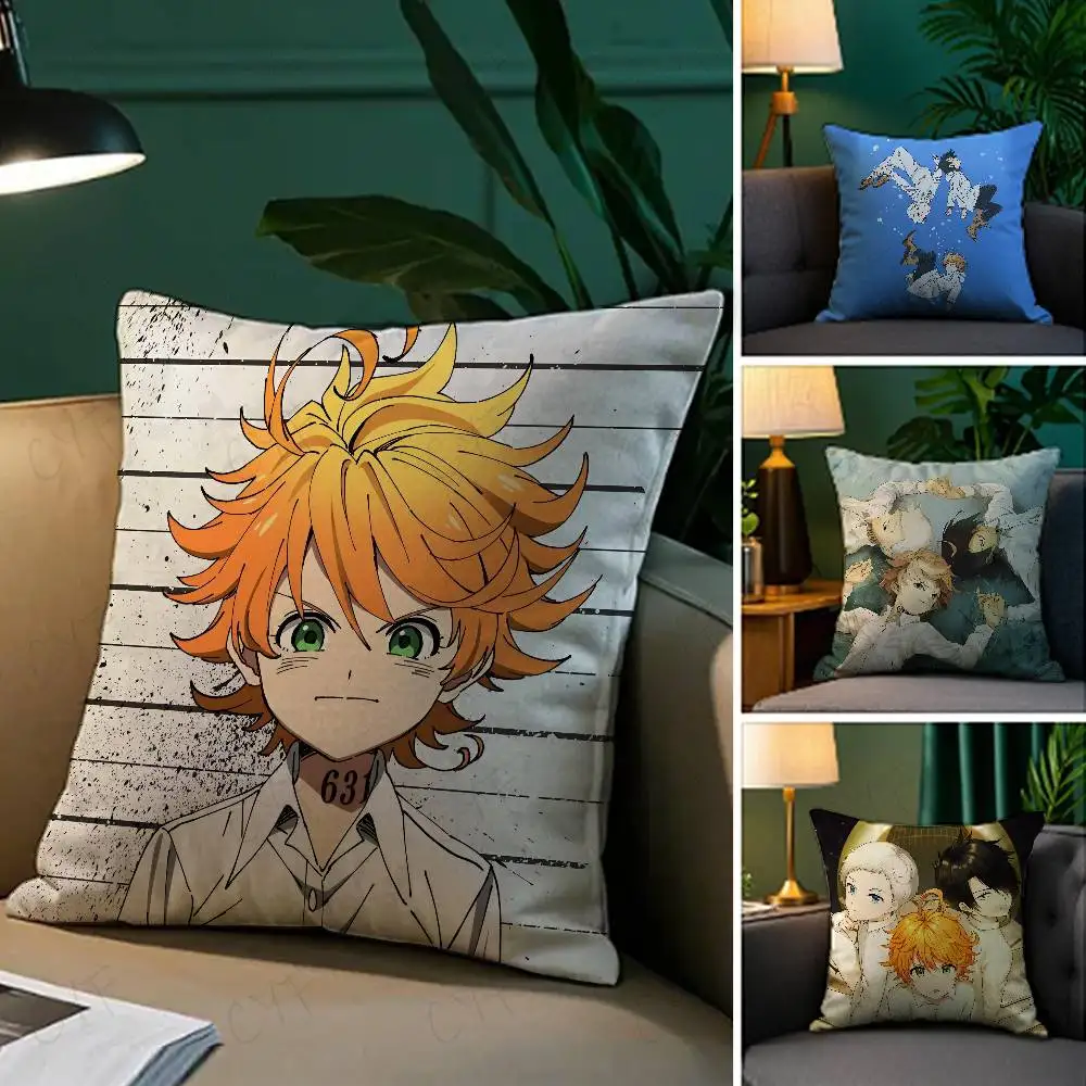 

Cute Anime The P-Promised Neverland Pillow Case Custom Printed Brushed Fleece Pillow, Baby Skin-Touch, Eco-Friendly Dye-Sublimat