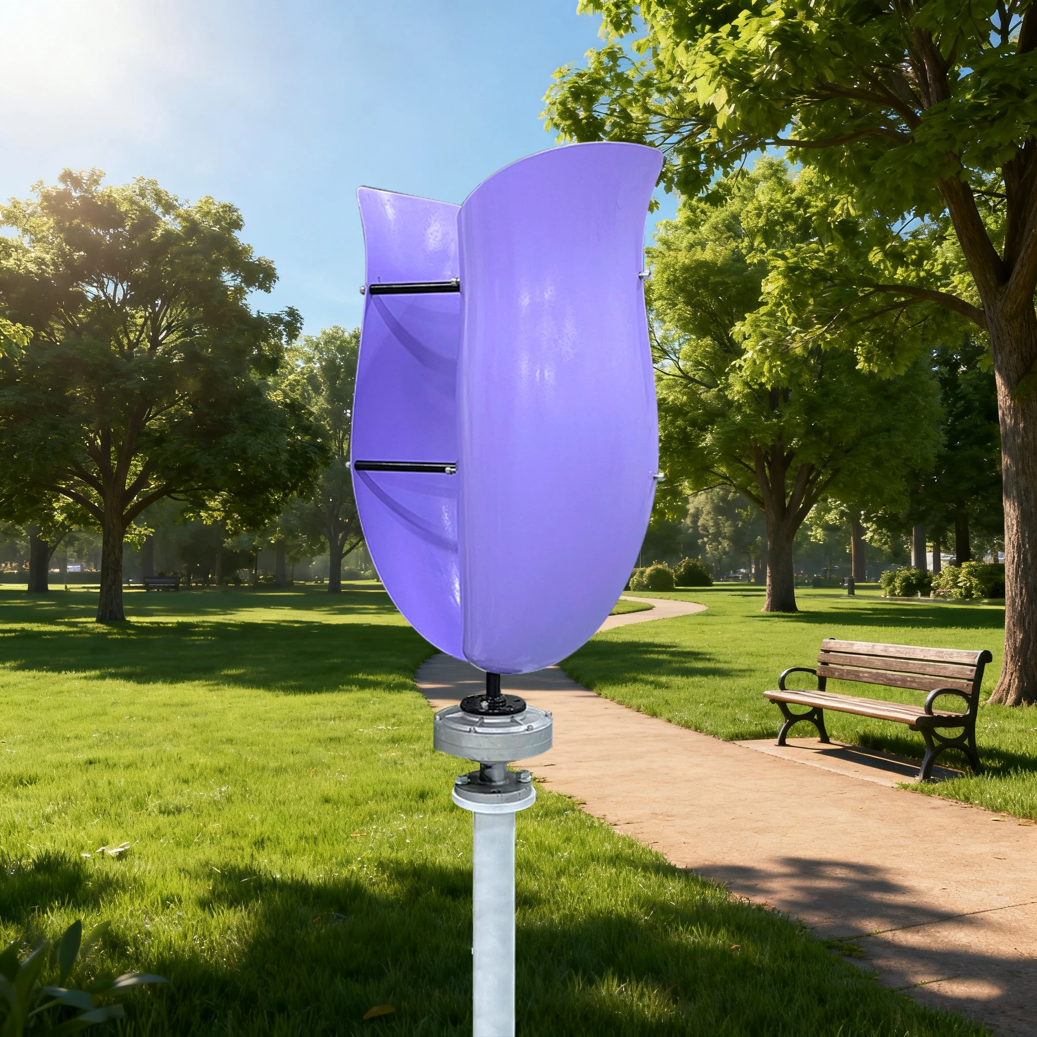 8000W 10000W 12V 24V 48V Vertical Wind Turbine Rose Shape Colorful Wind Power Generator MPPT Hybrid Controller Home Farm Use