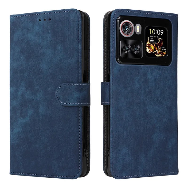 Skinlee For Cubot X100 Equipped with anti-theft buckle leather shell For Cubot X100 Matte texture flip back Casing