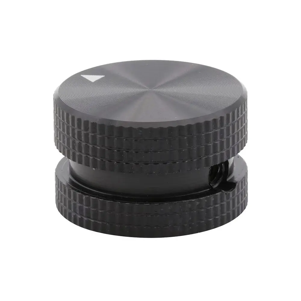 1Pcs 25x15.5mm Audio Volume Control Knob Solid Aluminum CNC Machined CD Player Knob Anodized Rubber Ring DAC Knob