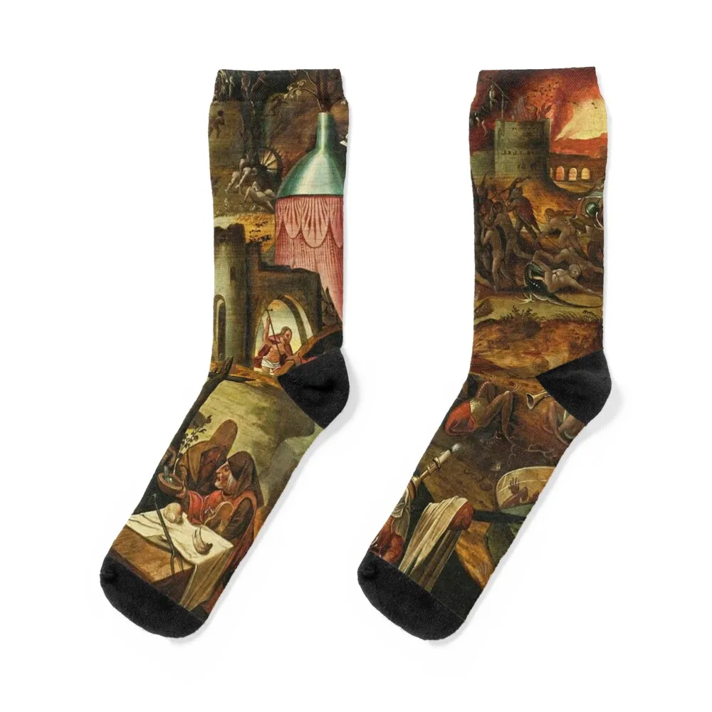 

Cripples art of hieronymus bosch classic poster Socks basketball designer funny gifts Climbing Socks Girl Men's