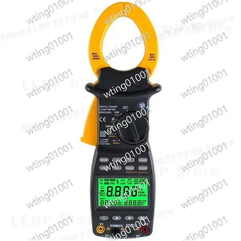 for MS2203 for MS2205 Smart Digital Clamp Meter Multifunctional 3 Phase Power Analyzer High Precision Electrical Testing Tool