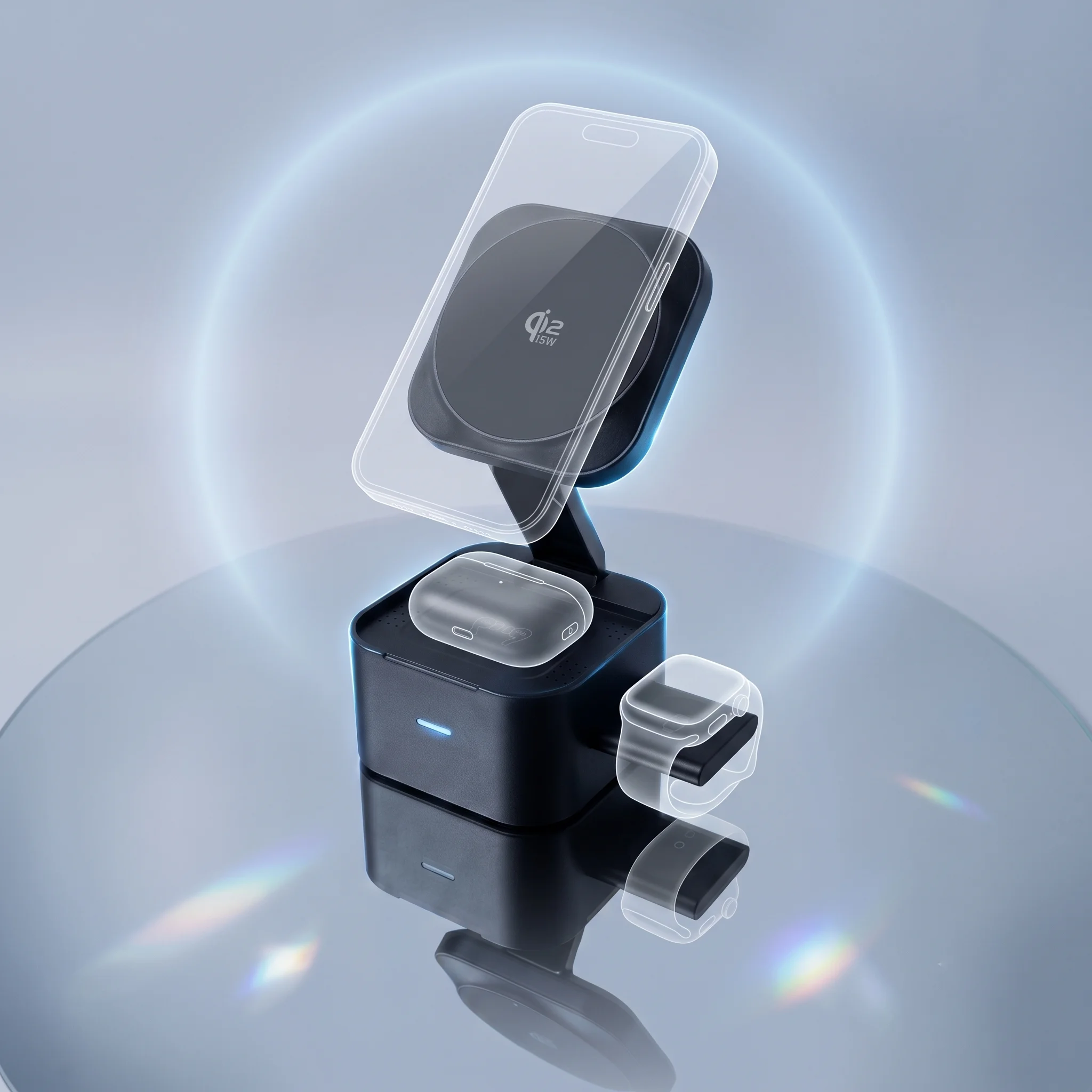 ultimate-3-in-1-magnetic-wireless-charger-compatible-with-magsafe-25w-peak-power-portable-travel-compact-cube-folded-stand