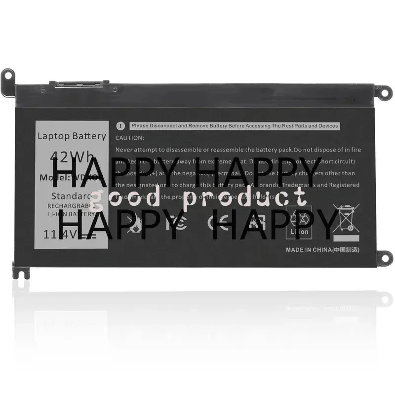 New 42Wh WDX0R Laptop Battery For Dell Inspiron 14 5368 5567 7560 5767 7472 7460 7368 7378 5565 Latitude 3488 3580 WDXOR MN