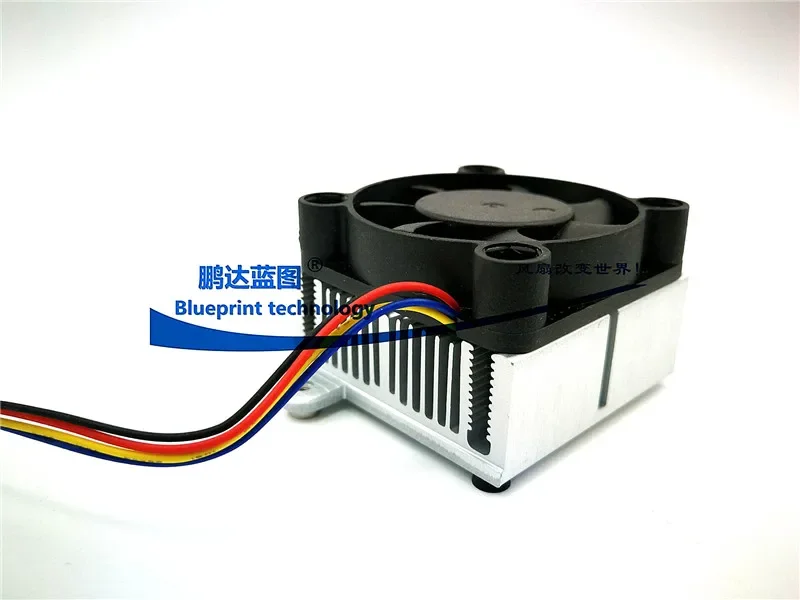 New 4010 4cm with Cooling Fin 12V Mute Double Ball Bearing Bridge Chips PWM Temperature Control Cooling Fan 40*40*10MM