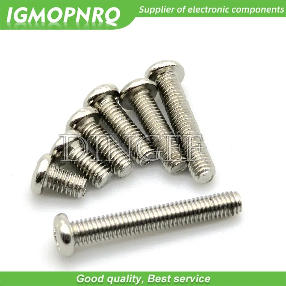130PCS/lot M3 Screw Nut M3x5 3x6 3x8 3x12 3x16 Round Head Flat head Screw Cap Set Screws Phillips kit M3x10 mm Cap Screw M3x20