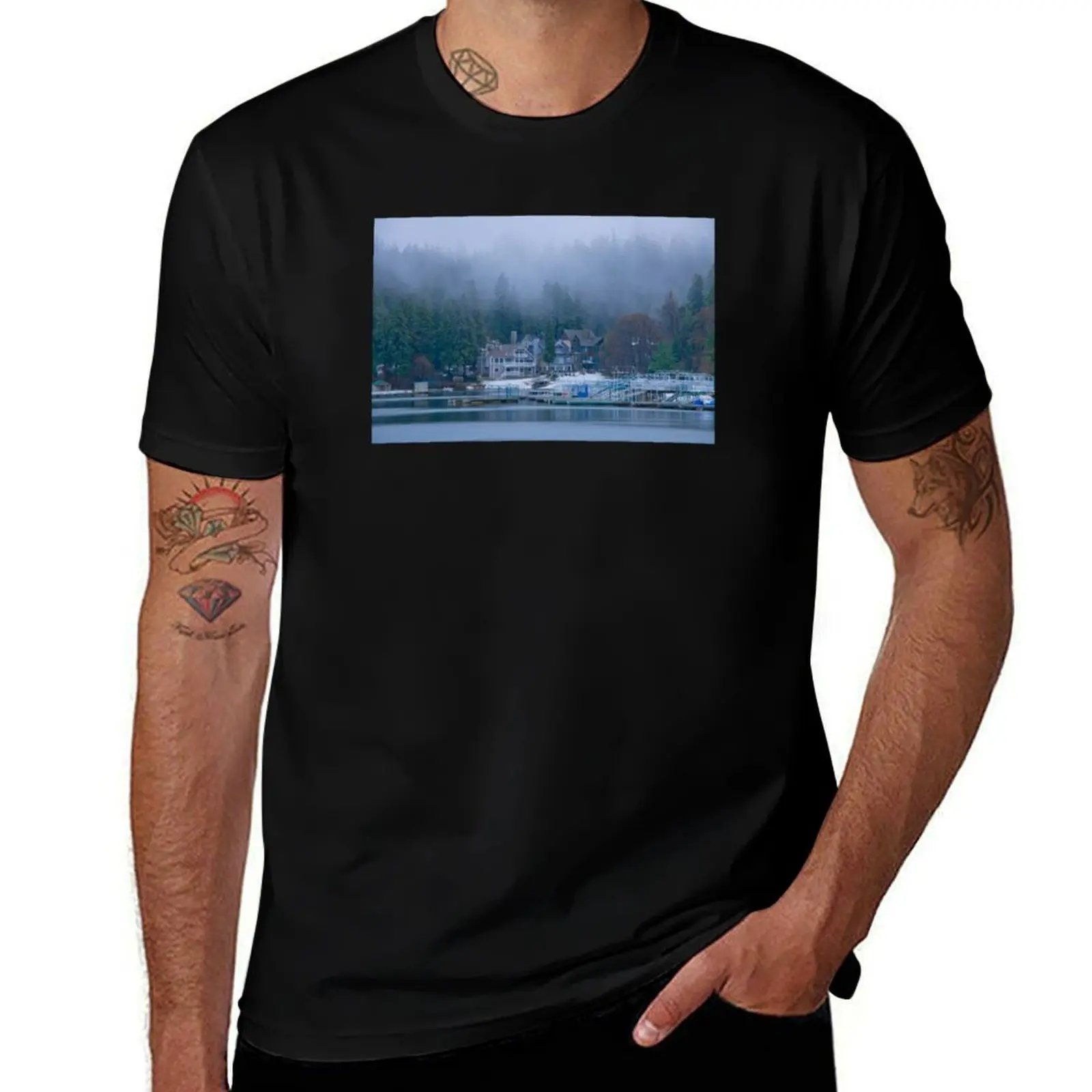 

Winter In Lake Arrowhead T-Shirt Clothing vintage anime shirt anime tshirt plus size clothes heavyweight t shirts for men