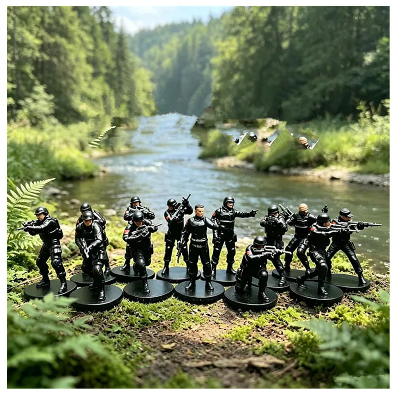 

New 1/72 PLA Special Forces 13 Soldier Set Miniature Resin Static Doll DIY Hand Drawn Scene Decoration Toy Collectibles