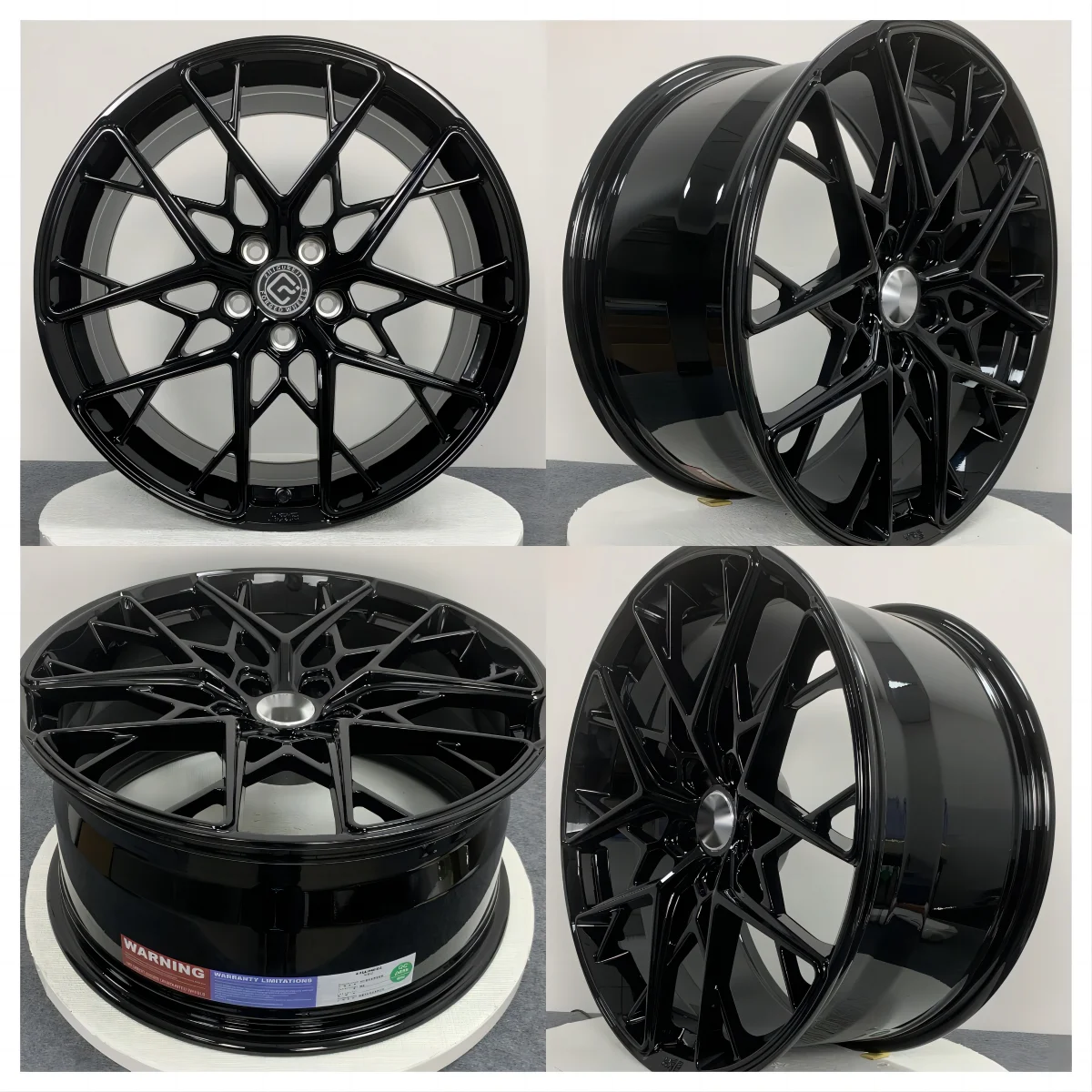 High Quality Forged 5x120 Alloy Car Wheels New Multi-Spoke Passenger Car Wheels with 25mm ET and Polished Finish