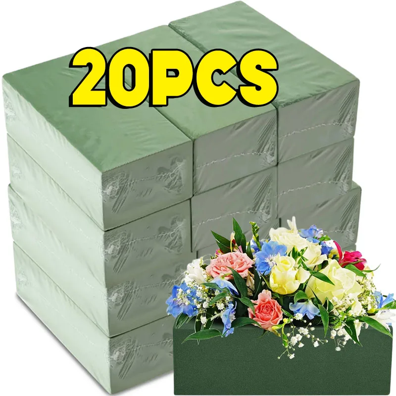 Впитывающий цветочный пенопластовый кирпич, режущий свежий цветок, увлажняющая губка, блок, сухая и влажная губка для флориста, кирпич, сделай сам, декор для свадебной вечеринки