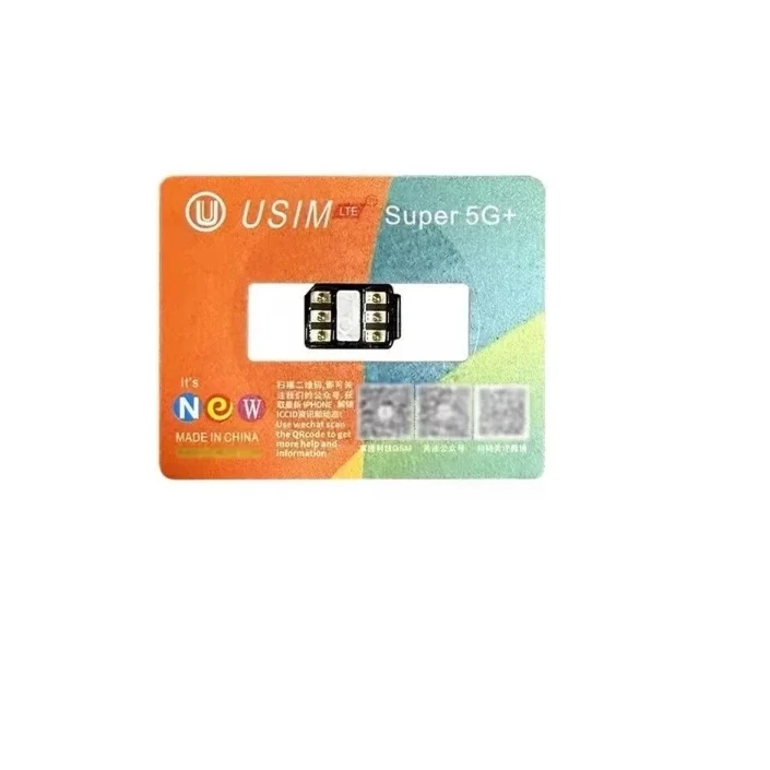 

New Usim V2.1 MEP 5G Support for IP13 to 16promax Plug and play/no need for debugging but only use in Dual-Sim Slot Phones