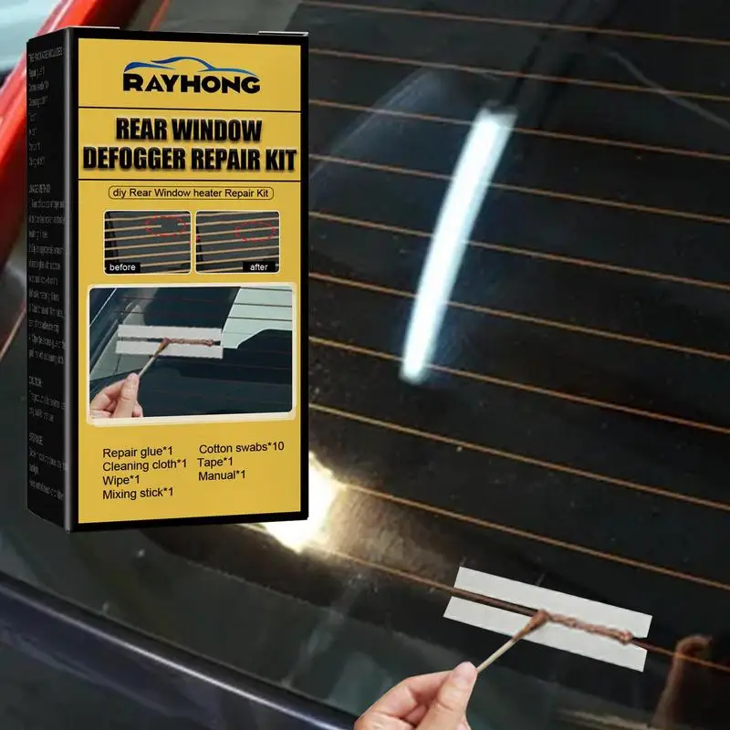 Quick Repair Car Rear Window Defogger Repair Grid Defroster Kit Repair Heater Grid Lines Auto Care Accessories Kit tools