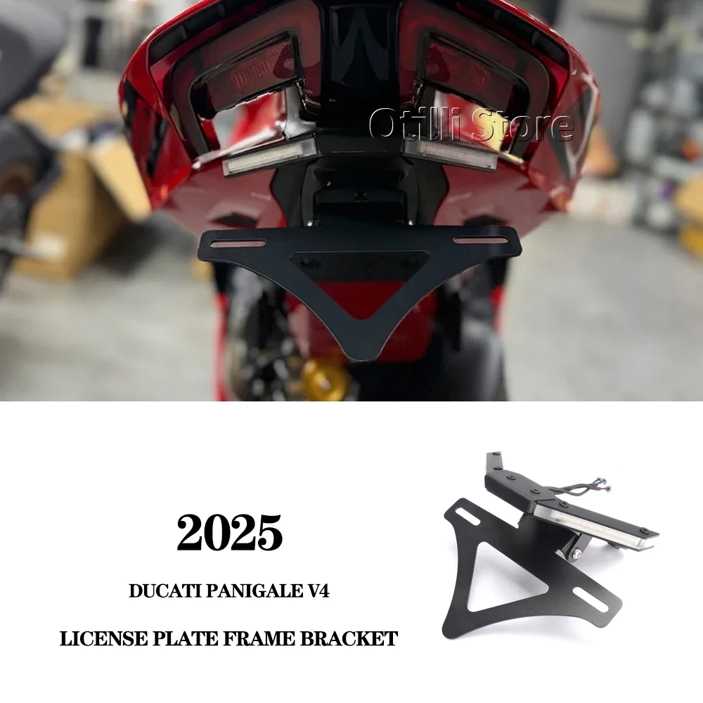 

For Ducati Panigale V4 2025 Motorcycle Rear Tail Tidy Fender Eliminator License V4 2025 Number Plate Frame Holder Bracket