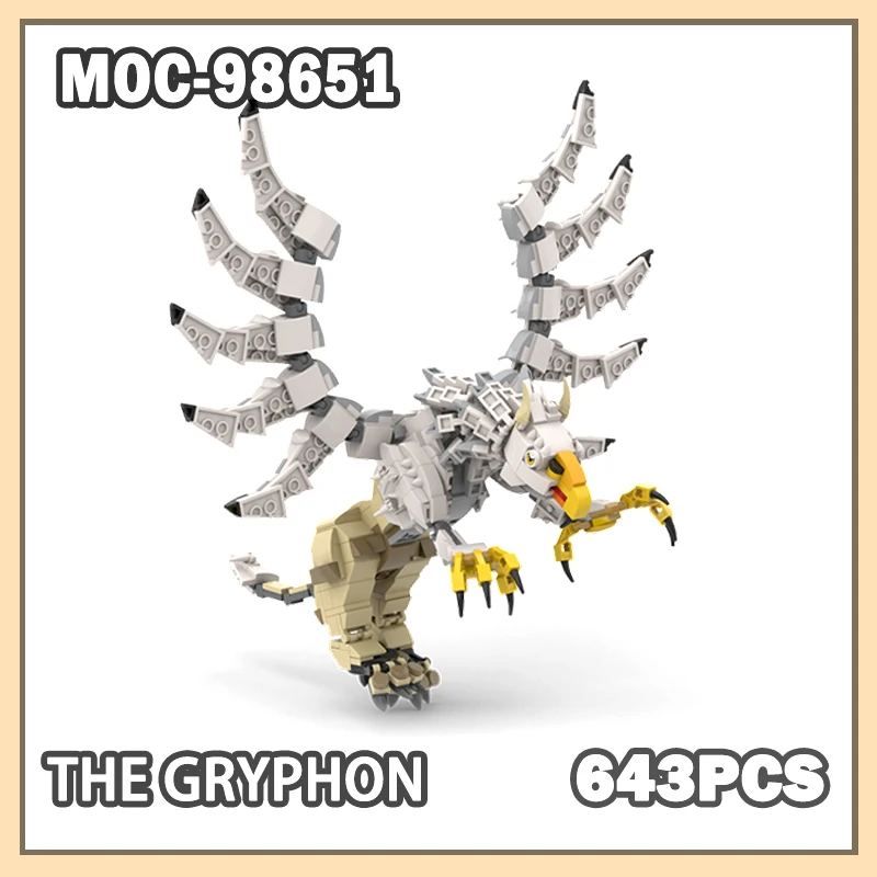 

MOC-98651 Строительный блок Гриффона Сборная модель Кирпичные частицы Западная мифология Креативные праздничные изысканные подарки 643 шт.