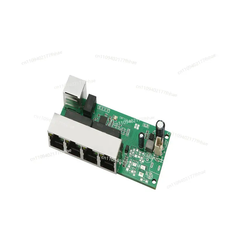 Wide Voltage 5~ 24V 100M Switch Module Wired Internet Splitter 4 Ports 5 ** Converter Board RTL8305NB