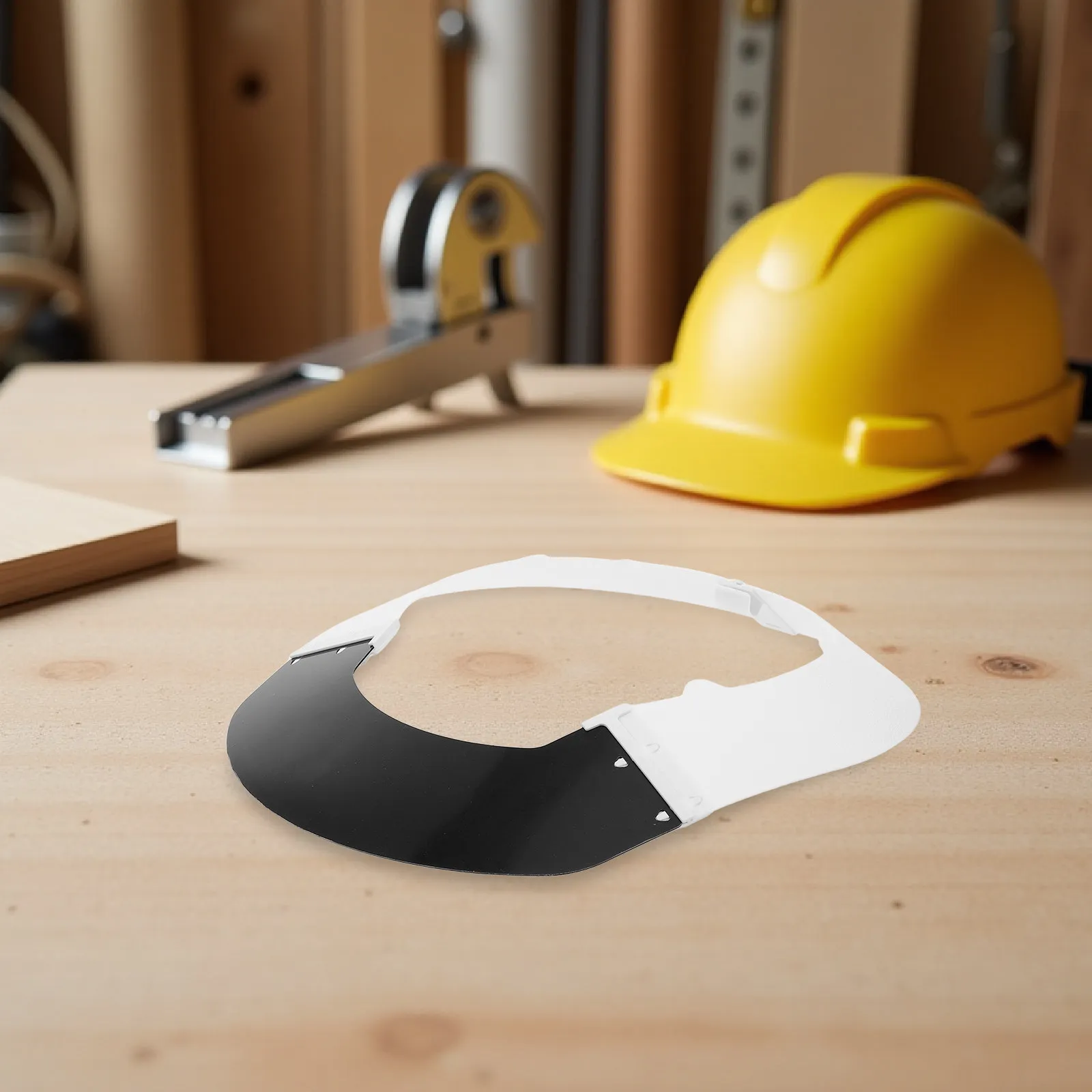 Hard Hat Sun Brim Lightweight Full Brim Safety Visor Attachment Ergonomic Design for Outdoor Work and Field Maintenance