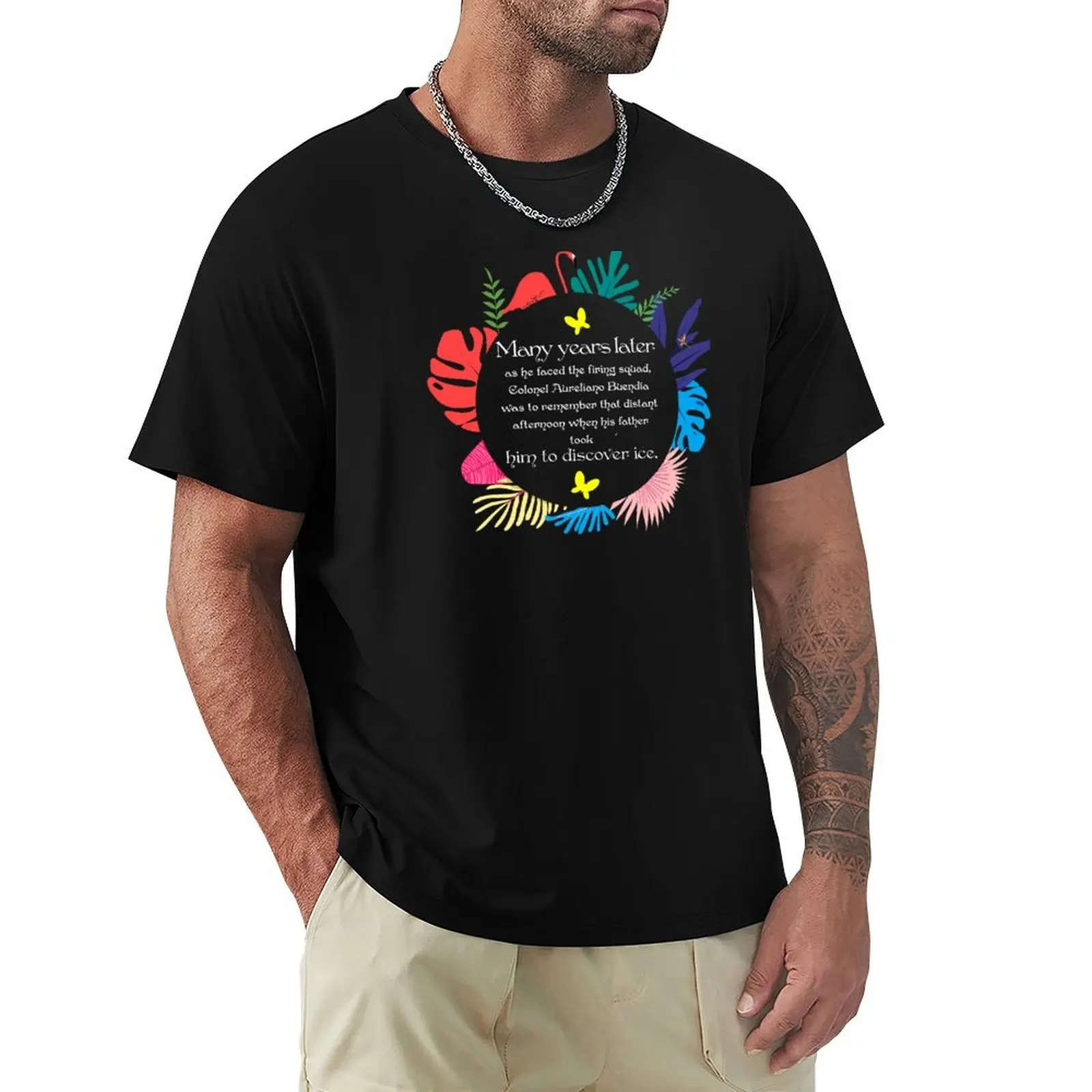 Many Years Later, One Hundred Years Of Solitude Quote T-Shirt t shirt custom print T-Shirt