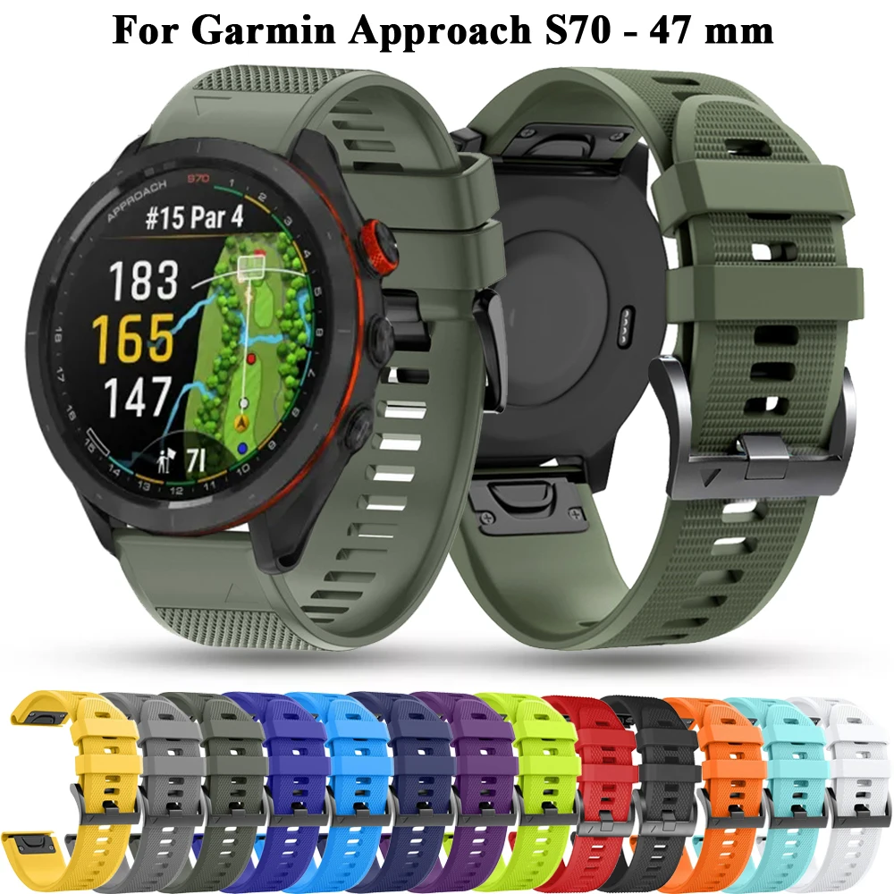 Bracelet QuickFit en silicone pour Garmin Fenix, Bracelet Smartwatch, Bracelet, Bracelet, 004 S70, 47mm, 7, 7X, 6, 6 XPro, 5, 5X Plus, 22mm, 26mm