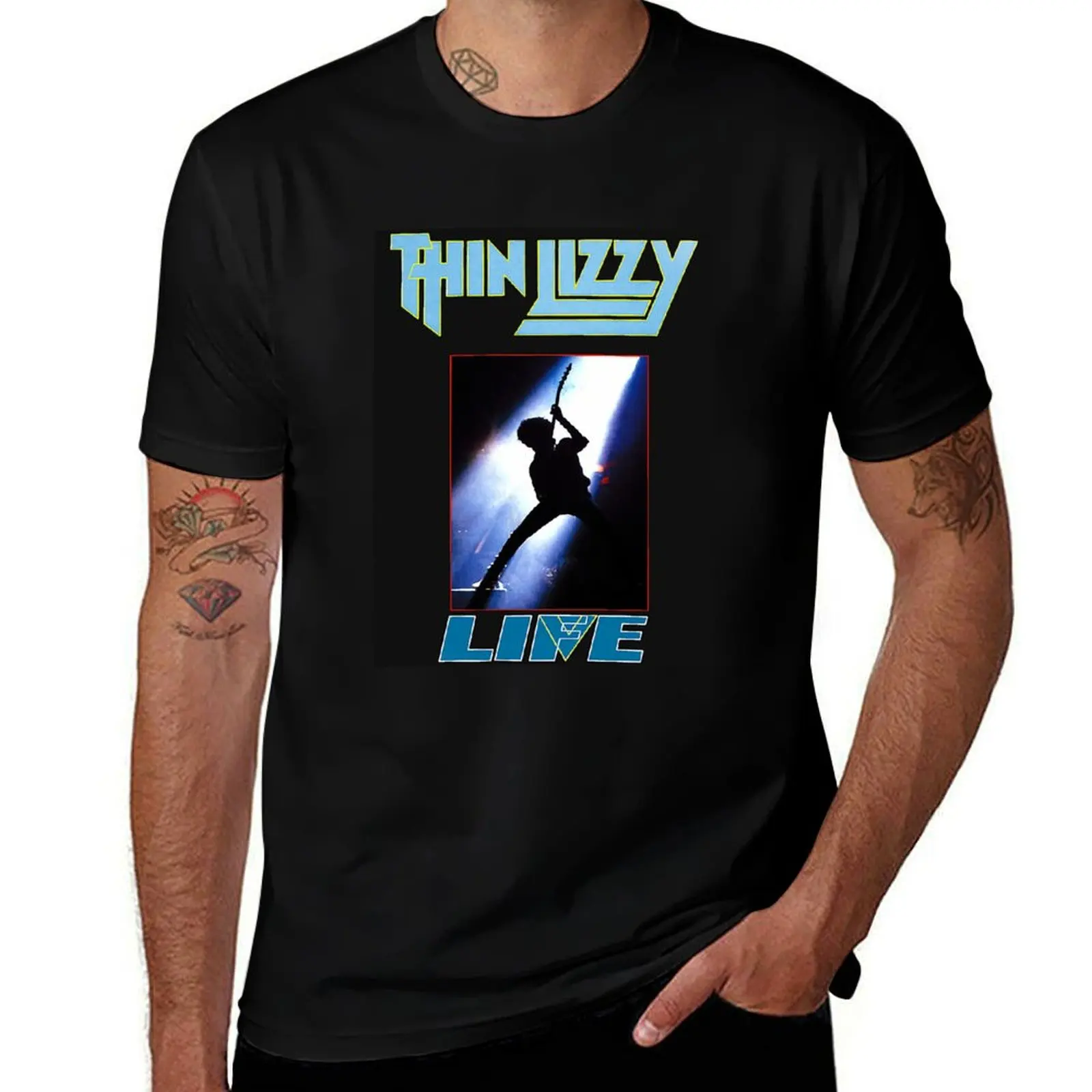 Thin lizzy band T-Shirt anime stuff aesthetic clothes mens t shirts top quality