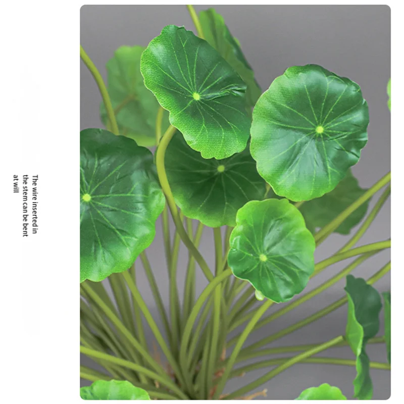 LICE-Simulation Plant Crabapple Leaves Small Lotus Leaves Copper Coin Grass Money Grass Small Bonsai Artificialflowers