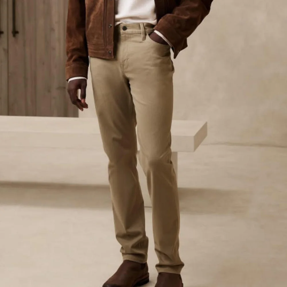 

Mens Business Casual Trousers Tapered Blended No Pleat Comfortable Breathable Office Suit Pants Slim Fit Men Formal Wear