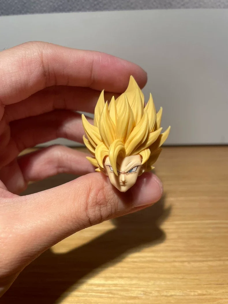 متوفر في المخزون جيس لعبة دراغون بول SHF سوبر سايا SSJ2 سون جوكو مجموعة إكسسوارات الرأس شخصيات أنيمي ألعاب مخصصة هدايا