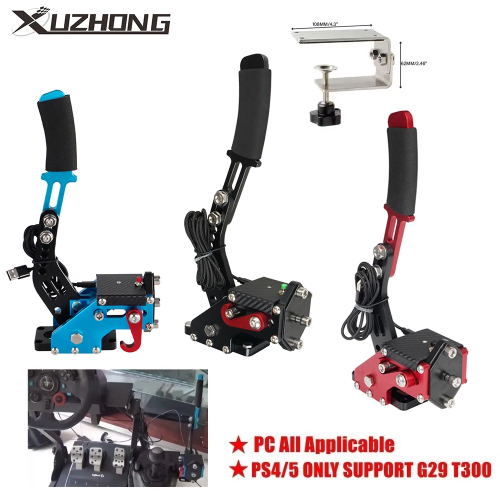 PS4/PS5 Handbrake Only Logitech G29 T300, XBOX1 XSS XSX Support G920, PC All Applicable SIM Racing Dirt Rally Horizon Games