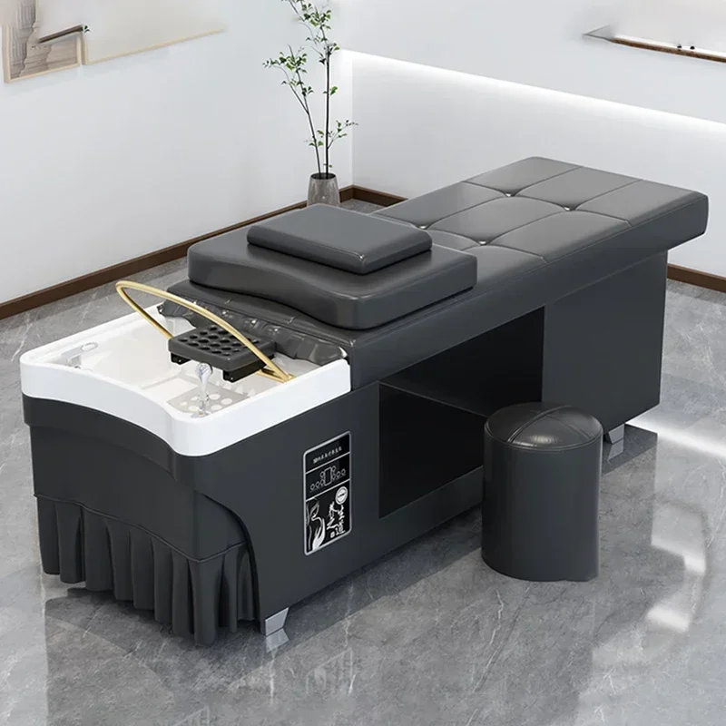 

Beauty Massage Salon Hydraulic Styling Hair Spa Washing Bed Recliner Chinese Wash Thai Shampoo Mobilier Coiffure Stock Shower