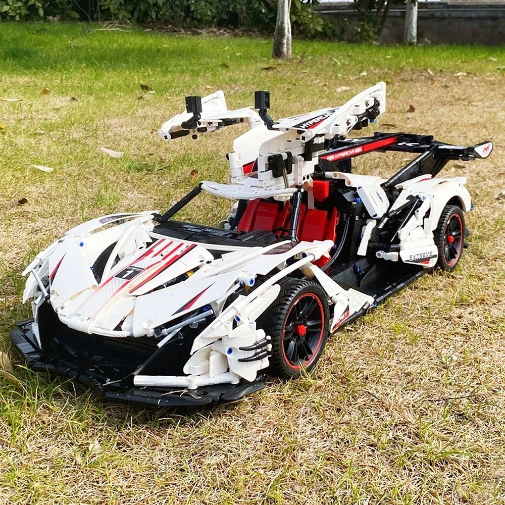 2025 1:8 técnico apollo carro de corrida de controle remoto v12 hypercar blocos de construção cidade rc supercar veículo esportivo tijolos brinquedos do miúdo
