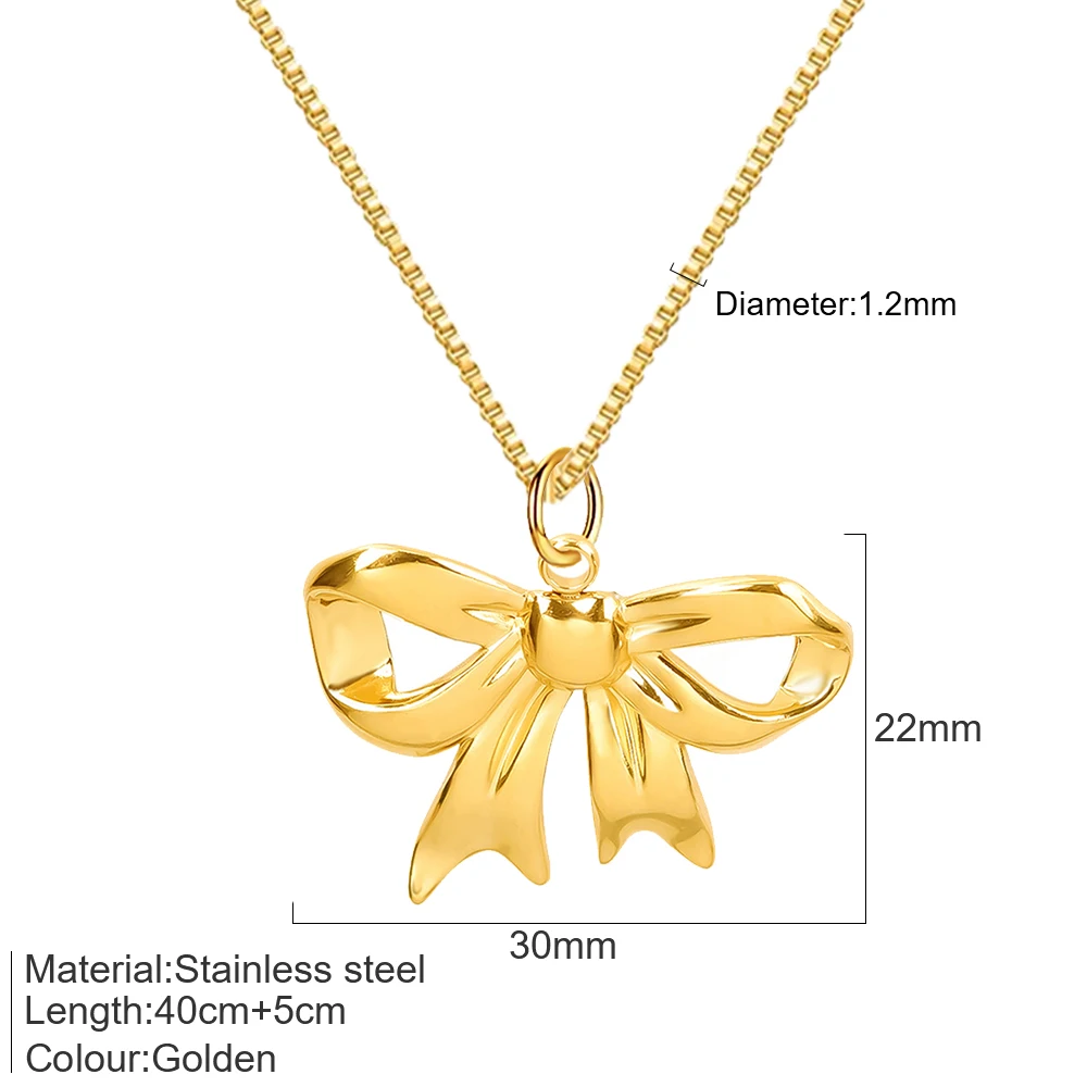 Delicate Necklace 2024 New Bow Snake Pendant DIY Accessories Luxury Designer Jewelry Wholesale Girlfriend Gifts Bulk Wholesale image 5