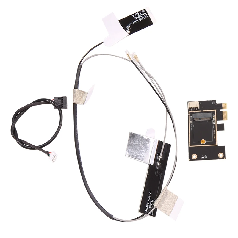 Adaptador Wifi M.2 M2 NGFF Key A E a Pci Express PCI-E 1X NGFF compatible con tarjeta de red inalámbrica 2230 para AX200 9260AC 8265AC