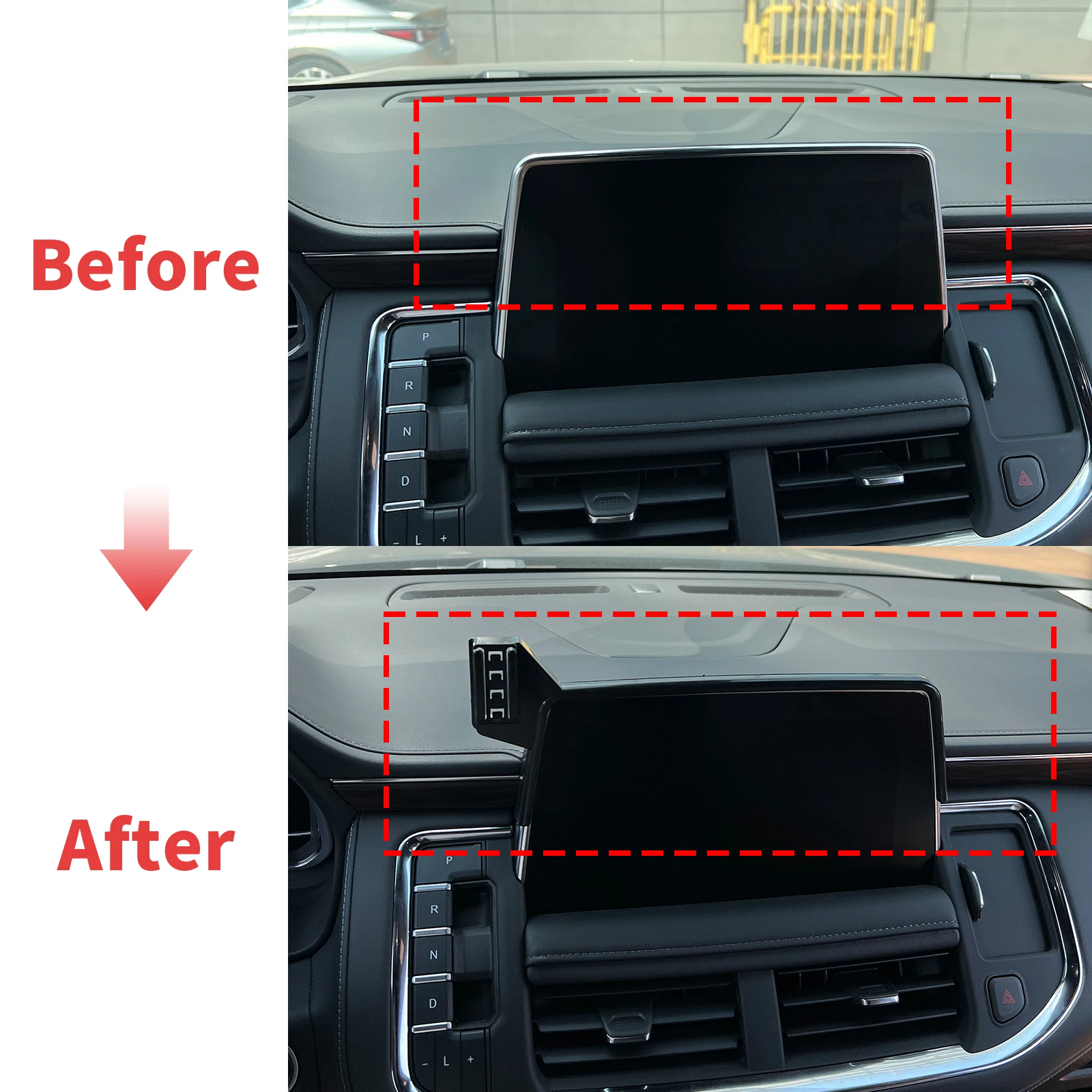 fit for Chevrolet Suburban 2021 2022 2023 2024 Stable Clip-On Phone Holder​​ Mount Screen Base No Vibration​ Car accessoires