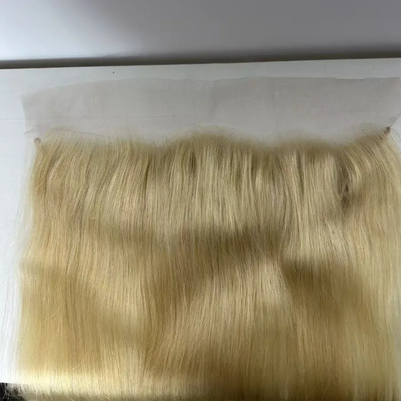 قسط اللون 613 13*4 الدانتيل أمامي الشعر البشري 8-22 بوصة الأذن إلى الأذن الدانتيل الجبهة للنساء البرازيلي عذراء ريمي 4x4 إغلاق الشعر #3