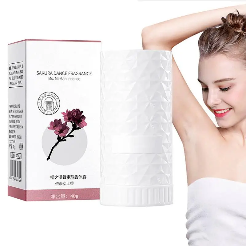 40g Body Roll-on Perfume Long Lasting Fresh Floral Fragrance Dry Comfortable Roll-on Deodorant Perfume For Dating travel sports